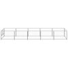 Dog Kennel Silver 53.8 ft¬≤ Steel